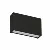 Sale Linea Light Applique murale LED Box W2 Bi-Emission, L 13,9 cm, noir, 2700 K