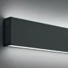 Outlet Linea Light Applique murale LED Box W2 Bi-Emission, L 91,9 cm, noir, 2700 K