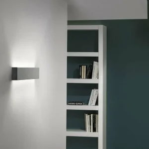 Online Linea Light Applique murale LED Box W2 Bi-Emission, L 31,9 cm, noir, 2700 K