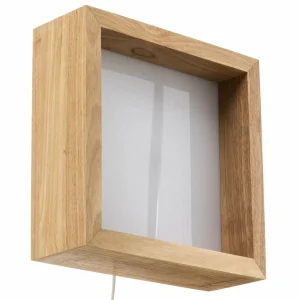 Shop Fabas Luce Applique murale LED carrée Window en chêne