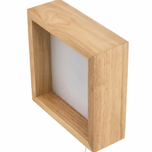 Shop Fabas Luce Applique murale LED carrée Window en chêne