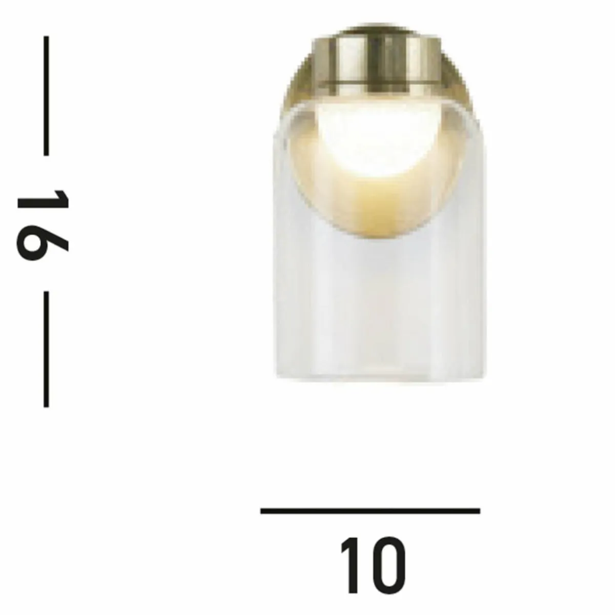 applique_murale_led_highball_couleur_laiton_ip_verre_0.webp Cheap Searchlight Applique murale LED Highball, couleur laiton, IP44, verre