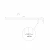 Outlet Nowodvorski Lighting Applique murale LED Motive L, 120 cm de large, noir, métal