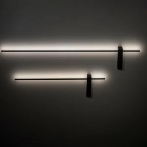 Outlet Nowodvorski Lighting Applique murale LED Motive L, 120 cm de large, noir, métal