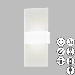 Flash Sale FH Lighting Applique murale LED rechargeable Magnetics, blanc, intensité variable,