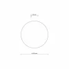 Discount TK Lighting Applique murale Luna, brun, lumière indirecte, Ø 30 cm, acier