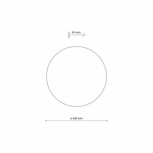 Discount TK Lighting Applique murale Luna, brun, lumière indirecte, Ø 30 cm, acier