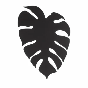 New TK Lighting Applique murale Monstera, forme de feuille, 3 x G9, acier, noir
