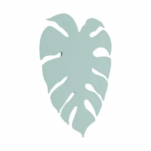 New TK Lighting Applique murale Monstera, forme de feuille, 3 x G9, acier, vert menthe