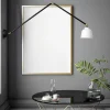 Best Sale miloox by Sforzin Applique murale Neoretro, noir/laiteux, articulations, métal, verre
