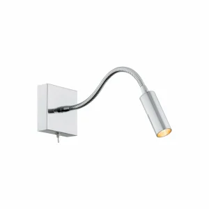 Cheap Argon Applique murale Ojos, couleur chrome, acier, bras flexible