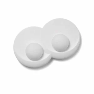 New TECNICO by Sforzin Applique murale Pitane, à 2 lampes, largeur 41 cm, blanc, plâtre, GX53