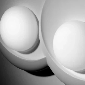 New TECNICO by Sforzin Applique murale Pitane, à 2 lampes, largeur 41 cm, blanc, plâtre, GX53