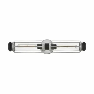 Cheap HINKLEY Applique murale pour salle de bain Masthead, chrome, à 2 lampes, hauteur 61 cm,