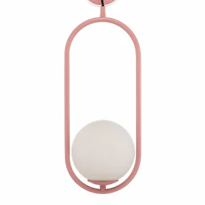 Outlet Jupiter Applique murale Samba, à 1 lampe, rose/blanc