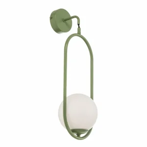 Sale Jupiter Applique murale Samba, à 1 lampe, vert/blanc