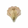 Clearance Searchlight Applique murale Shell, ambre teinté, forme de coquillage, verre, IP44