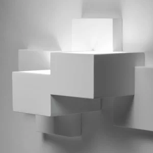 New TECNICO by Sforzin Applique murale Side, 38,5 cm de large, blanc, plâtre, GX53