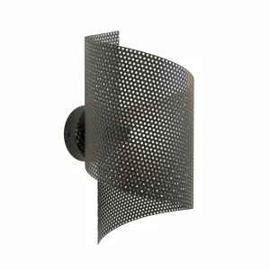 Cheap EMIBIG LIGHTING Applique murale Spiral, noir, métal, G9, hauteur 29 cm