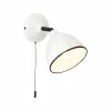 Outlet Brilliant Applique murale Telio, blanc, largeur 12,5 cm, métal