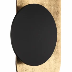 Outlet Nowodvorski Lighting Applique murale Wheel, doré avec écran noir