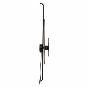 Outlet Nowodvorski Lighting Applique murale Wheel, doré avec écran noir