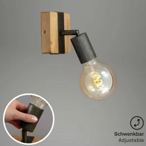 New Briloner Applique murale Wood Basic, à 1 lampe