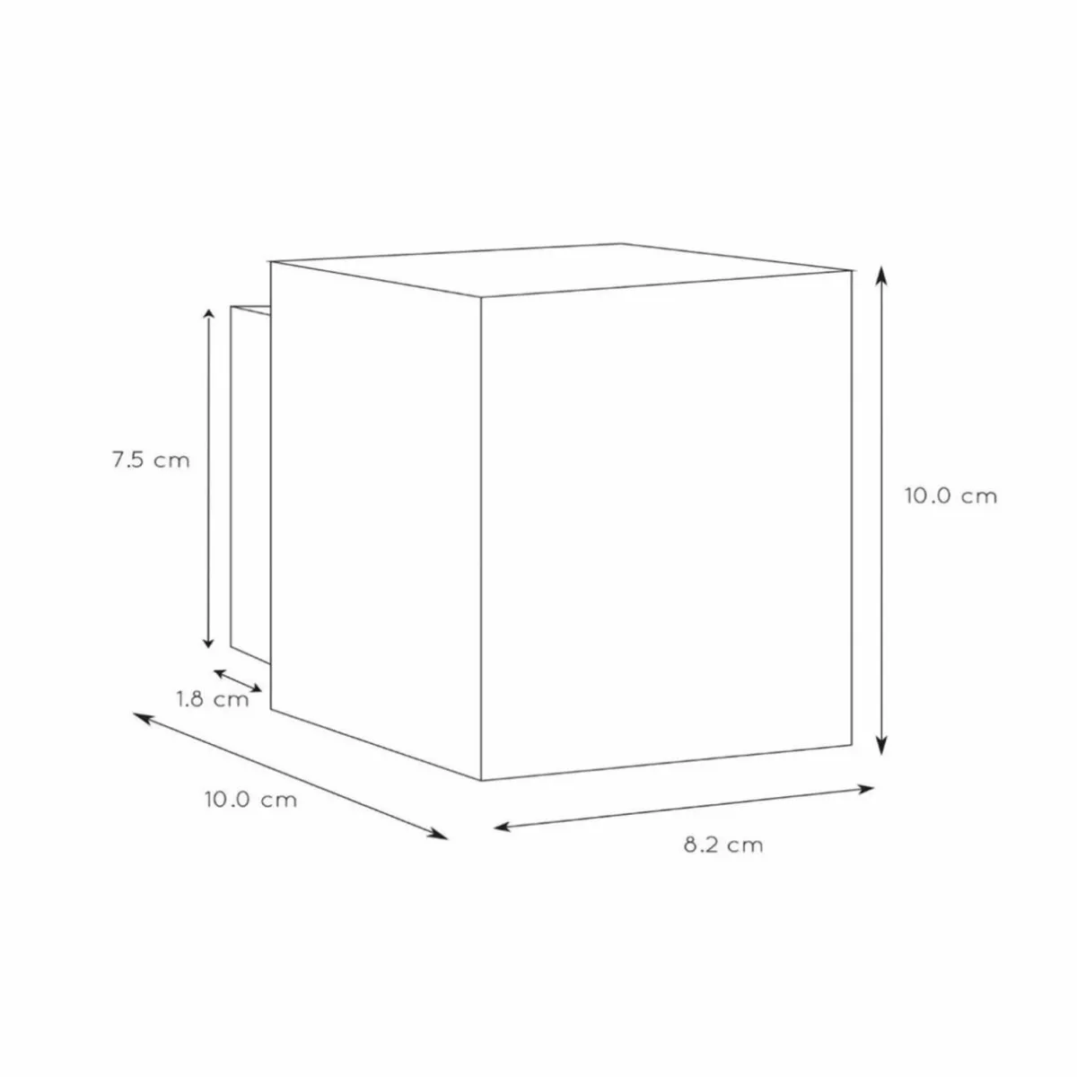 applique_murale_xera_blanc__cm_updownlight_aluminium_2.webp Best Lucide Applique murale Xera, blanc, 10 cm, up/downlight, aluminium