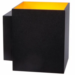 Hot Lucide Applique murale Xera, noir, 10 cm, up/downlight, aluminium
