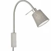 Best FISCHER & HONSEL Applique Nuage en lin, nickel/gris