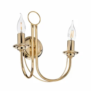 Cheap Euluna Applique Retro, à 2 lampes, dorée