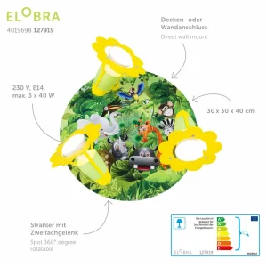 New Elobra Applique ronde état sauvage