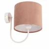 Best Euluna Applique Rosabelle avec abat-jour en tissu, rose