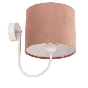 Best Euluna Applique Rosabelle avec abat-jour en tissu, rose