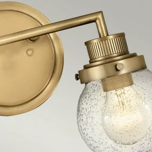 Fashion Quintiesse Applique salle de bain Poppy, 2 lampes, laiton