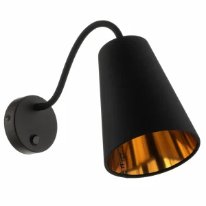 Fashion TK Lighting Applique Wire, noire/dorée