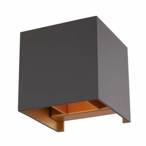 Fashion Arcchio applique murale Zuzana, angulaire, noir, largeur 9,7cm