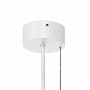Store Arcchio Brinja suspension blanche 5 lampes longue