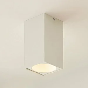 Store Arcchio Hinka plafonnier, angulaire, 18 cm, blanc