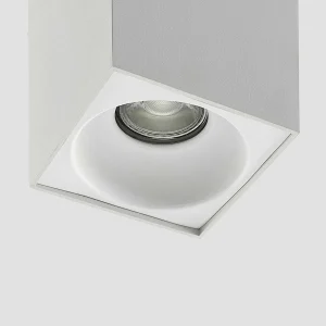 Store Arcchio Hinka plafonnier, angulaire, 18 cm, blanc