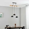 Outlet Eko-Light Arik suspension noir à trois lampes