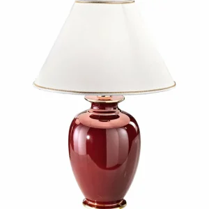 Discount austrolux Lampe de table Giardino Bordeaux 57cm Céramique 24 carats