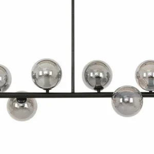 Hot Beacon Lighting Beacon Suspension Orion noir/gris fumée verre 14 flammes