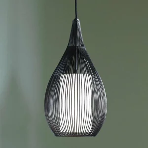 Store Beacon Lighting Beacon Suspension Solis, noir, métal, verre, Ø 19 cm