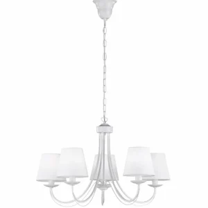 Fashion Trio Lighting Beau lustre Cortez, à cinq lampes