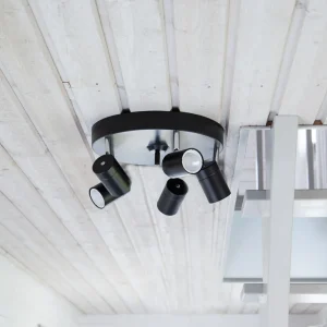 Outlet By Rydéns Correct spot pour plafond x5 noir mat