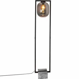 Hot By Rydéns Dixton lampadaire 150 cm verre fumé