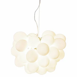 Clearance By Rydéns Gross suspension verre, 50 cm, blanc mat