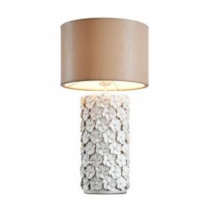 Online By Rydéns lampe à poser Fiore, beige, céramique, hauteur 54 cm