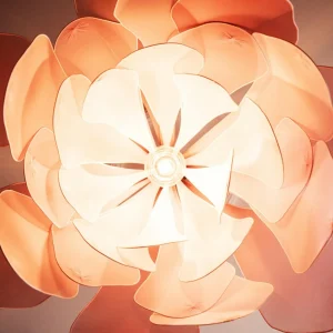 Best Sale By Rydéns Lampe à suspendre Lou Lou, rose, Ø 80 cm, tissu